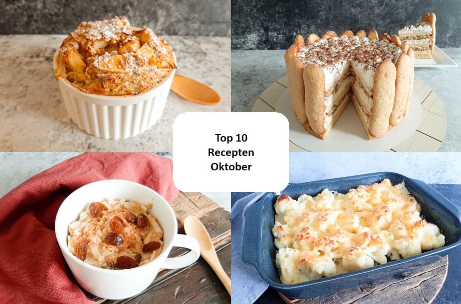 Top 10 recepten van oktober