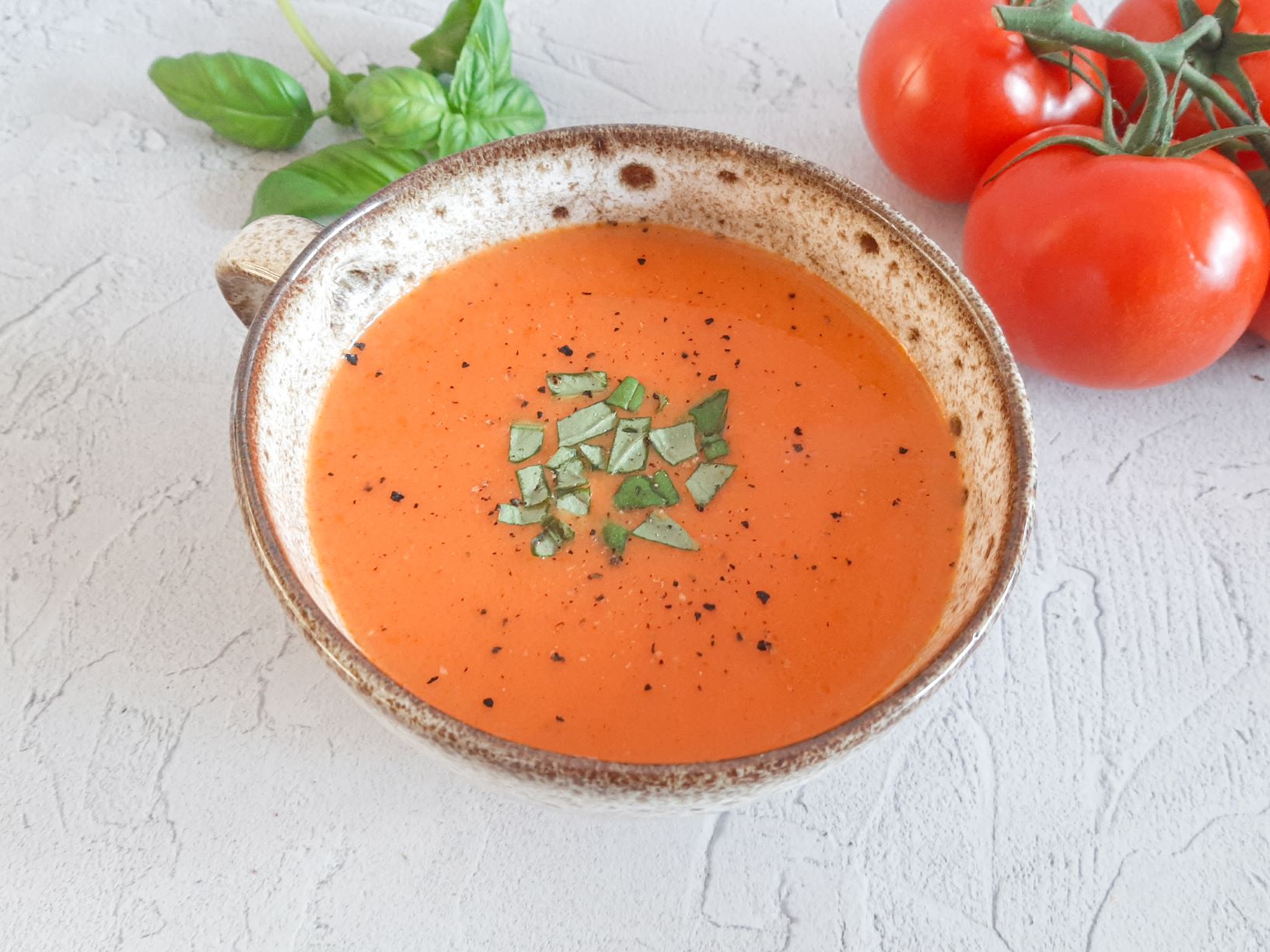 Italiaanse tomatensoep met mascarpone
