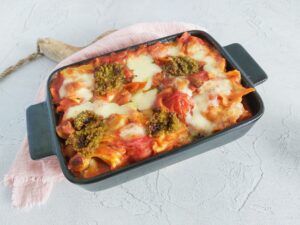Ravioli ovenschotel met mozzarella